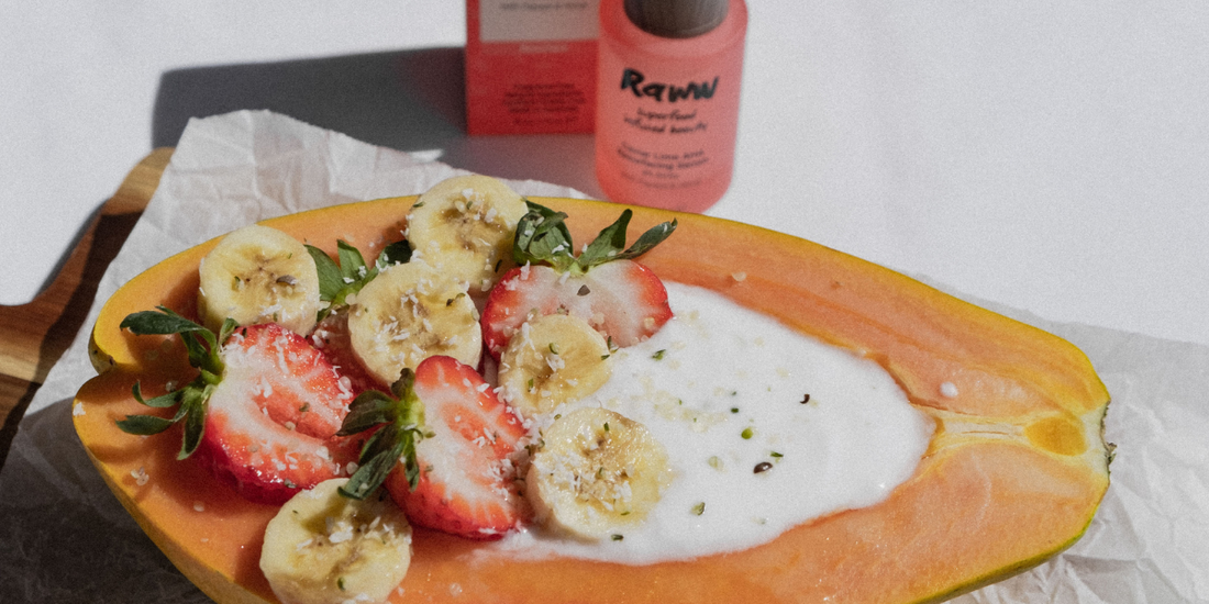 Recipe: Papaya Boat | RAWW Cosmetics | Desktop Banner