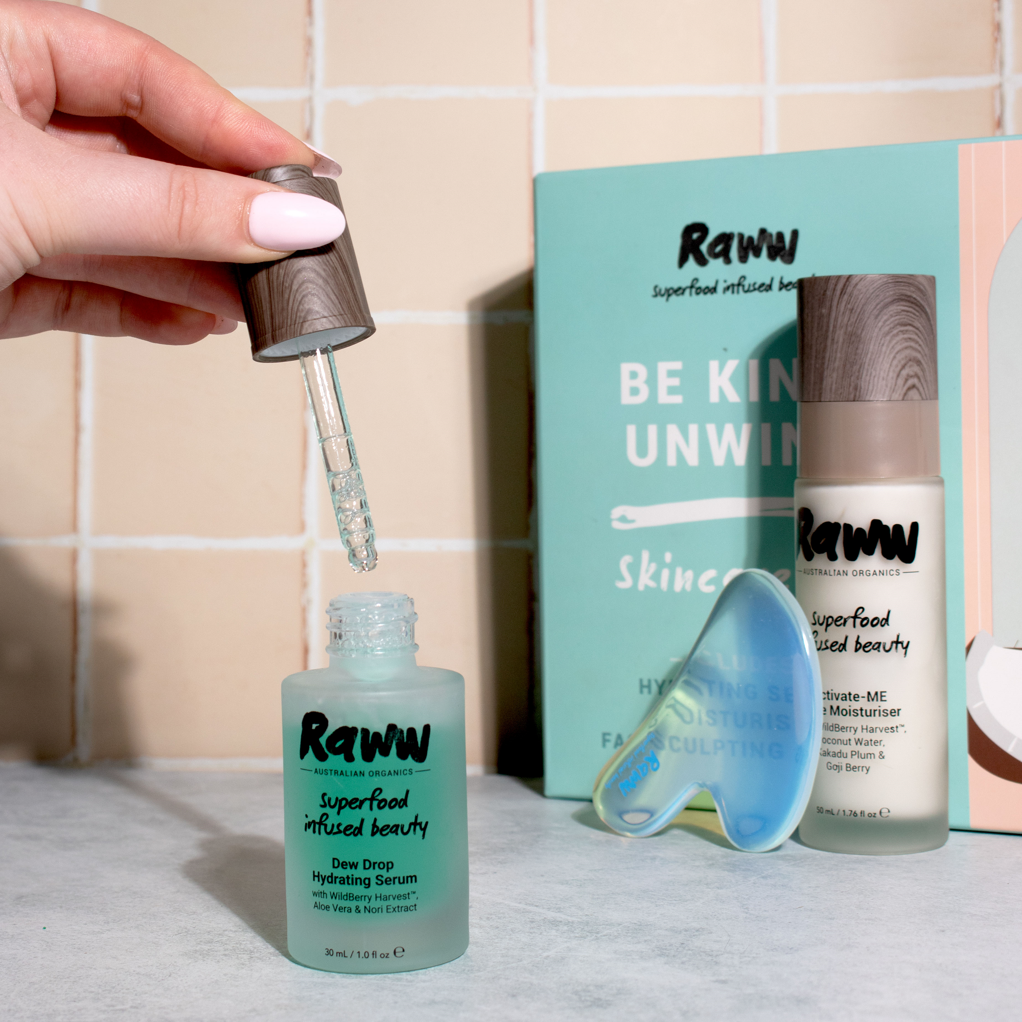 Be Kind, Unwind Skincare Kit | RAWW Cosmetics | Lifestyle 01