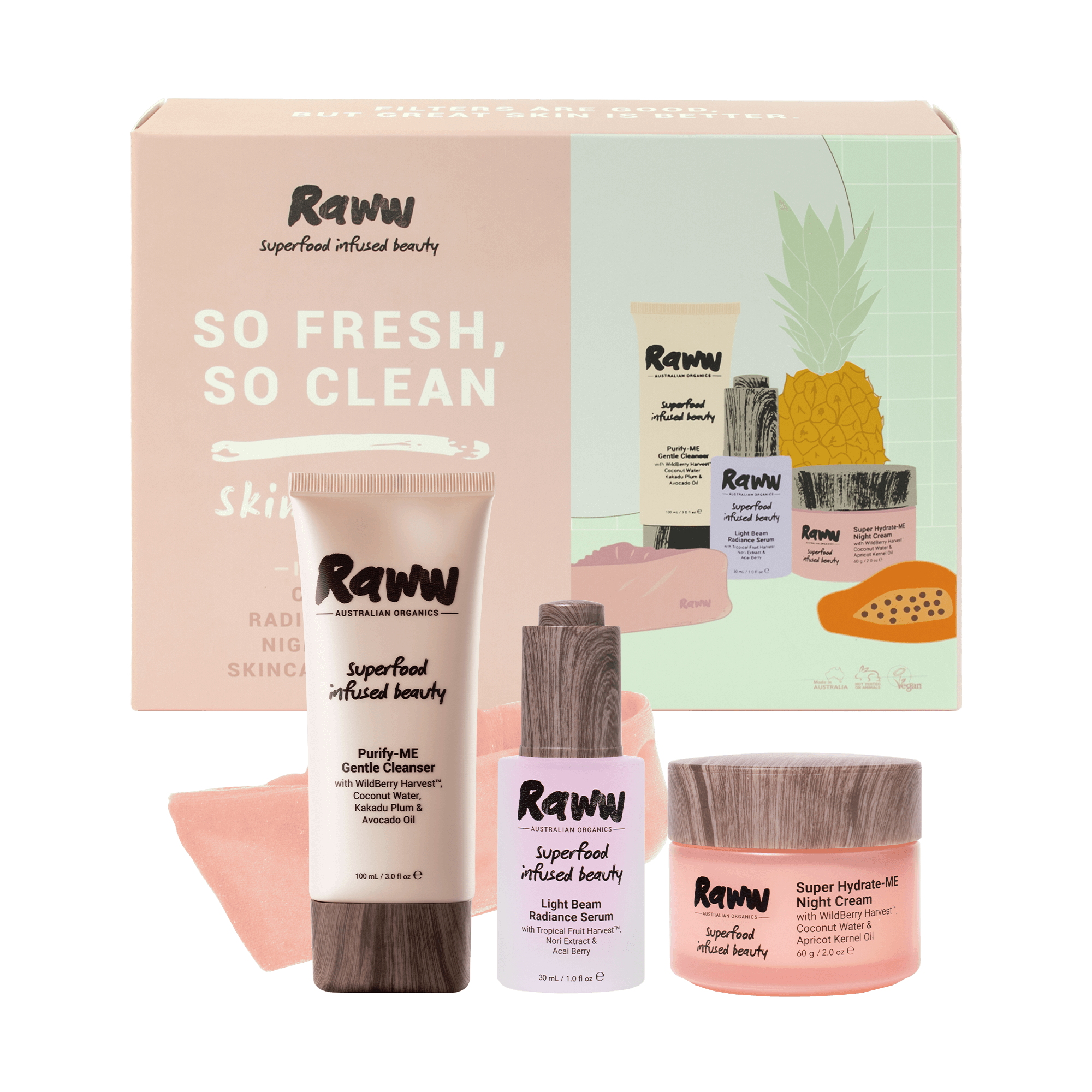 So Fresh, So Clean Skincare Kit | RAWW Cosmetics | 01