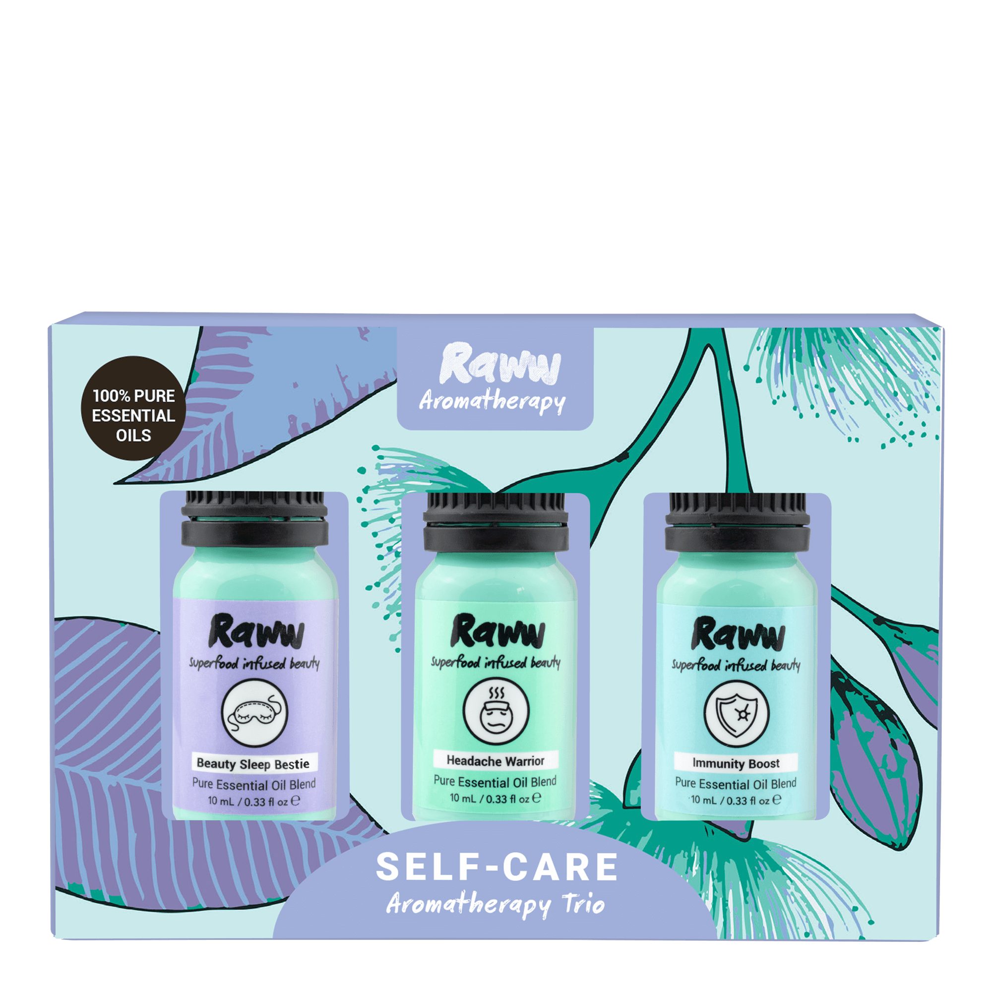 Self-Care Aromatherapy Trio Pack | RAWW Cosmetics | 01