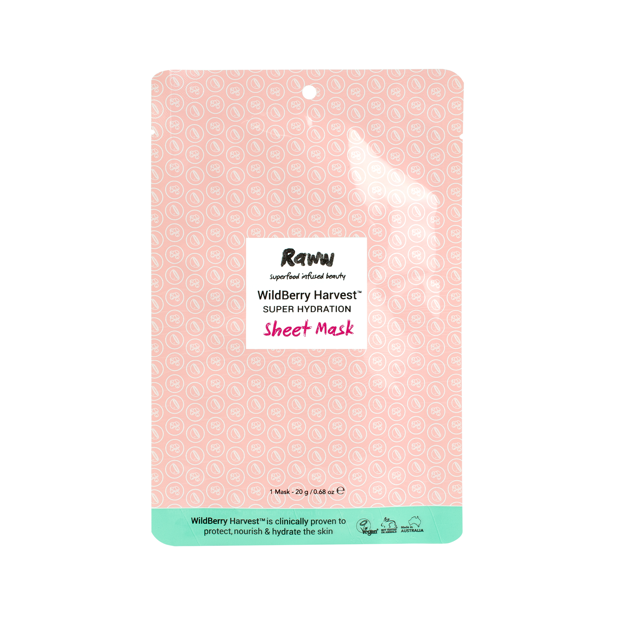 WildBerry Harvest Super Hydration Sheet Mask | RAWW Cosmetics | 01