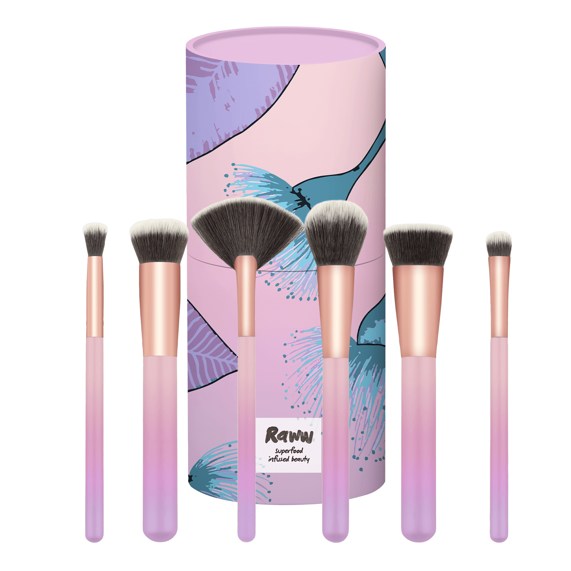 6 Piece Brush Set | RAWW Cosmetics | 03