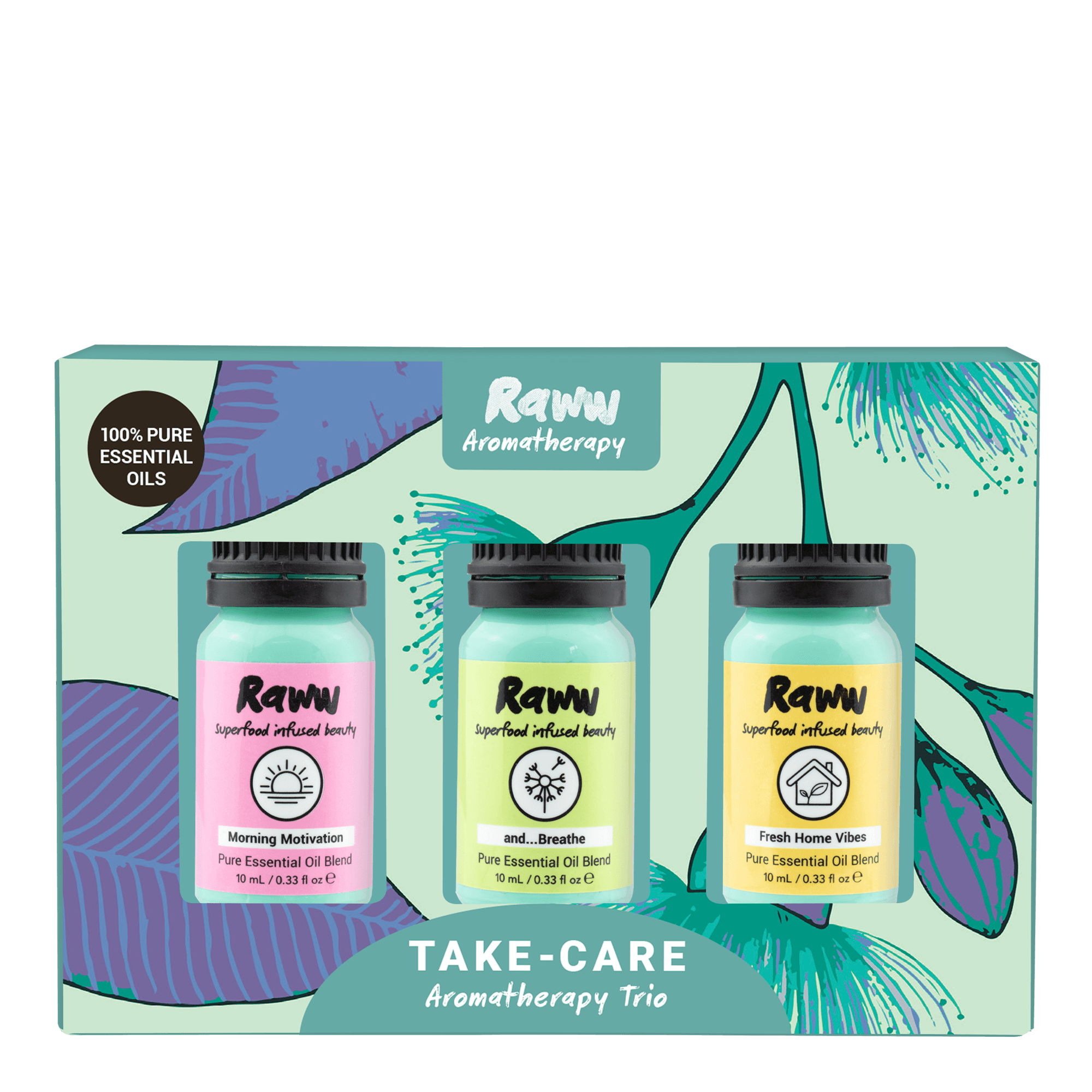 Take-Care Aromatherapy Trio Pack | RAWW Cosmetics | 01